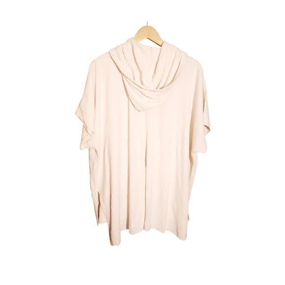 Barefoot Dreams Cozy Chic Ultra Lite Bat Wing Sleeve Zip Front Hoodie Size S/M - Picture 3 of 8